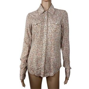 True Religion Women Top Casual Shirt Buttons Down Sz XS